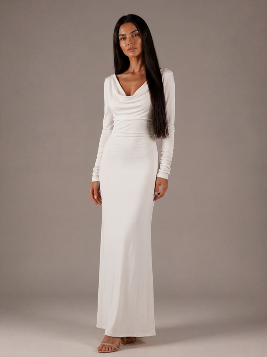 Midnight Drape Maxi Dress