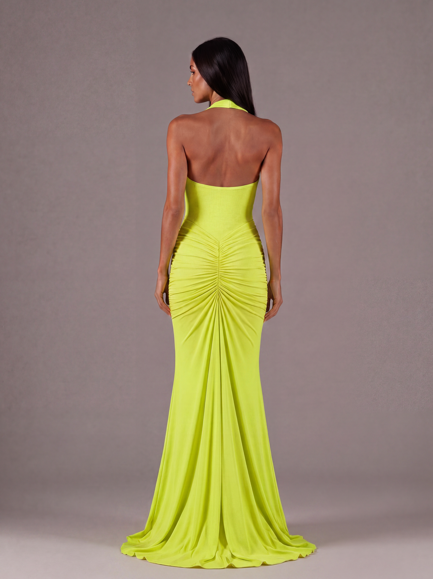 Lime Glow Maxi Dress