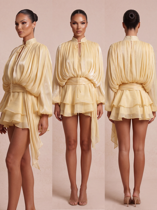 Buttercream Bloom Mini Dress