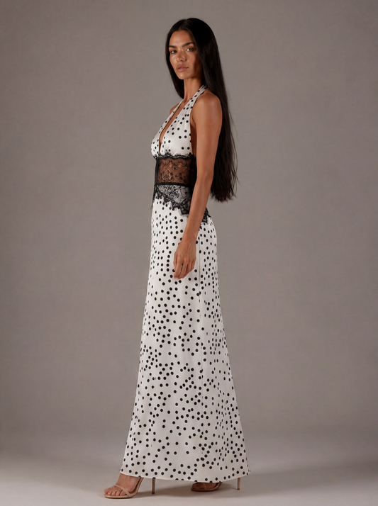 Polka Dot Romance Maxi Dress